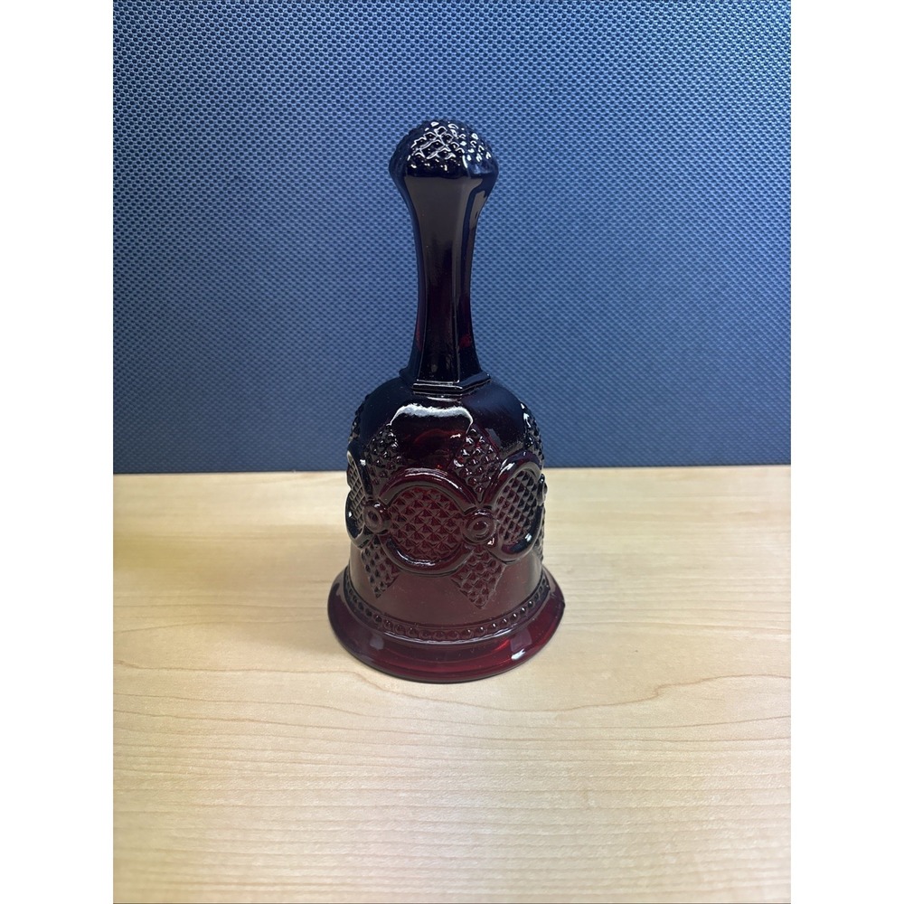 Avon Vintage 1979 Cape Cod Collection Ruby Red Glass Bell
